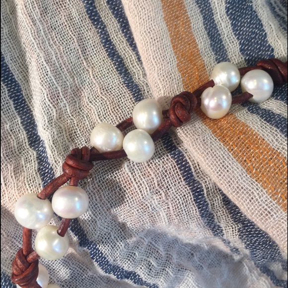 Rincon Real Pearl & Leather Bracelet - Picture 6 of 6